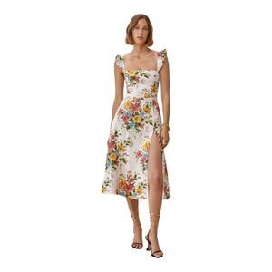 Reformation Floral Midi Dress - Multicolor